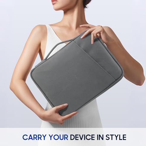 TiMOVO 9-11" Tablet Sleeve for iPad A16 & Galaxy Tab, Dark Gray - image 3