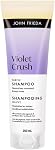 John Frieda Violet Crush Intense Purple Shampoo for Brass Repair of Natural, Colour-Treated, and Bleached Blonde Hair | Neutralizes Brassiness and Yellow tones | Cool tone blonde | Intense Purple Pigments (250 mL) Packaging May Vary