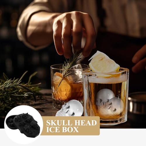 Moldes para Cubos de Hielo de Silicona en Forma de Calavera miniatura 6