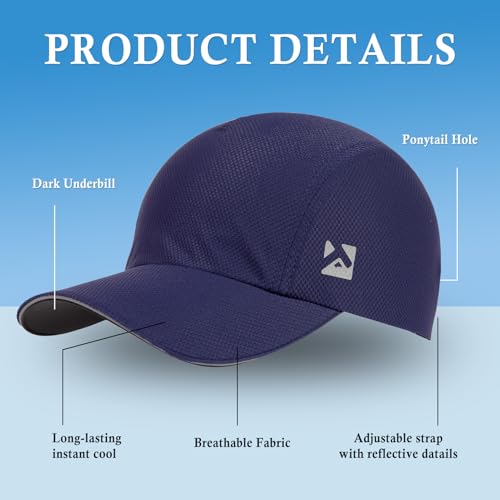 Image of TOP-EX XL /XXL Ponytail Sun Baseball Cap for Women Cooling Running Hat Summer Breathable Hats UV Protection Packable