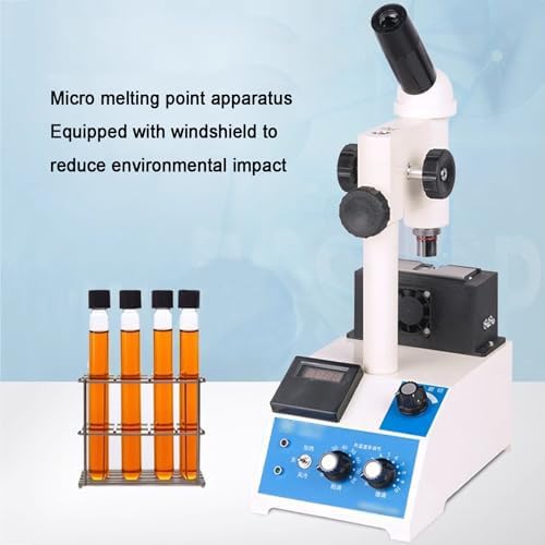 Aparat do pomiaru temperatury topnienia z mikroskopem - cyfrowy przyrząd do mikrotopnienia, powiększenie 40x, temperatura maks. 320℃, sprzęt do testowania laboratoryjnego