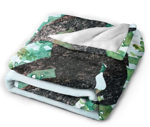 HGOD DESIGNS Sasquatch Watercolor Flannel Fleece Bed Blanket Throw Blanket Lightweight Cozy Plush Blanket for Bedroom Living Rooms Sofa Couch 50"x40" - Image 4