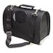 ARQUIVET Bolsa Transportín Negro para pequeñas Mascotas - Talla S: 37 x 23 x 14 cm - Perros Adultos, Cachorros, Gatos y Otros - Mochila con Rejilla de ventilación para Perros y Gatos
