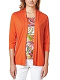 damen twinset rosa T-Shirt und Jacke Walbusch Damen Twinset Blumendschungel Gemustert Orange 48