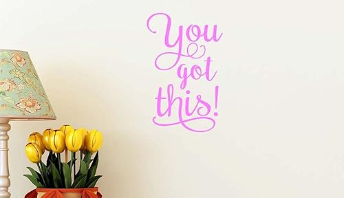 Miniatura 5 de You GOT This! - Calcomanía de vinilo con cita de 14 x 22 pulgadas, decoración del hogar, oficina, espacio de trabajo, aula, caligrafía,