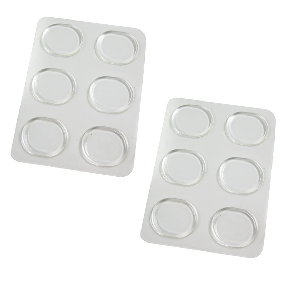 kilofly Foot Care Round Silicone Shoe Sticker, Value Pack [Set of 12]