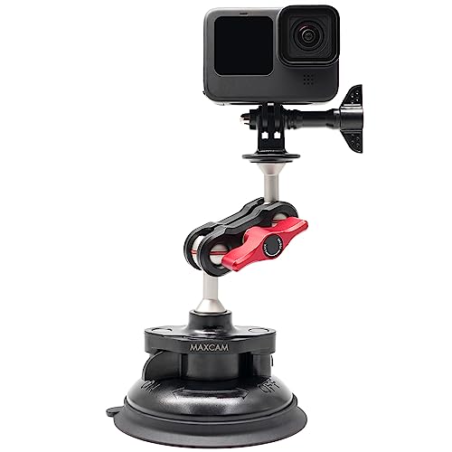 MAXCAM Aluminum Alloy Suction Cup for GoPro
