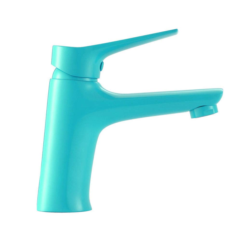 Robinet de lavabo, bleu