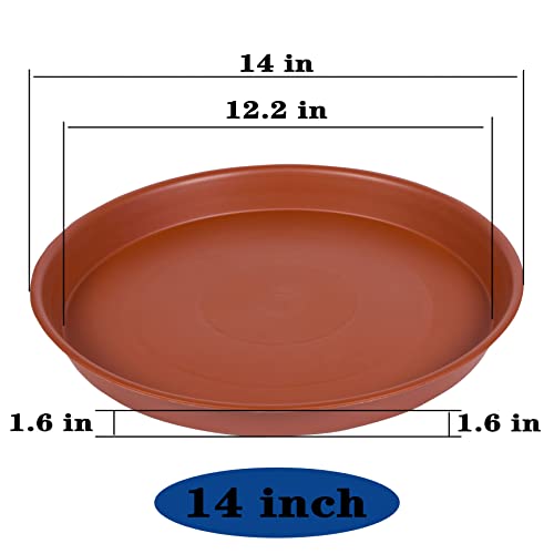 Bleuhome Untersetzer für Pflanzen, 35,6 cm, terrakottafarben – Ansicht 2