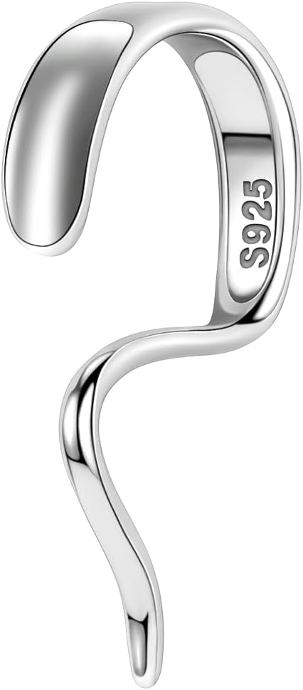 BodyAce925 Sterling Silver Labret Talon Lip Rings, 16G Silver Lower Lip Studs for Women Men, Halloween Unique Design Lip Piercing New Jewelry