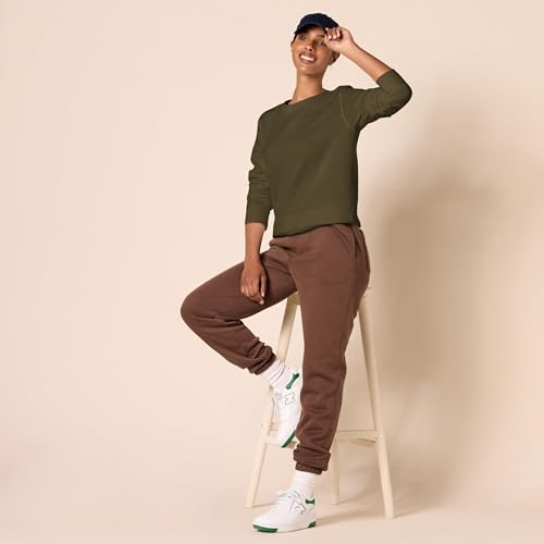 Image of Amazon Essentials Women's Fleece Crewneck Long Sleeve Pullover Sweatshirt (Available in Plus Size)