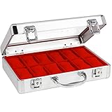 ✅NEUTRAL: Anders als bei Kunstleder riecht die Aluminium-Ausführung dieser Uhrenbox nicht nach Chemie.