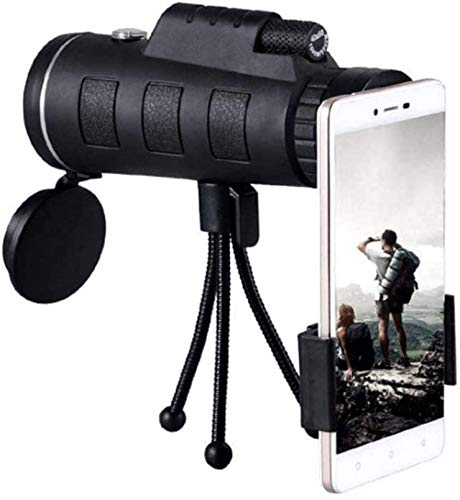 Telescopio para adultos refractor con trípode y adaptador miniatura 5