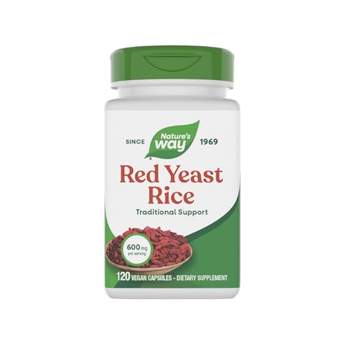 Nature's Way Red Yeast Rice, 600 mg per Serving, Vegan, 120 Capsules - image 1