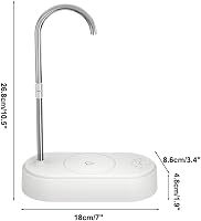 DONGKER Automata Vízadagoló 6 Sebességgel, USB Elektromos Asztali Vízszivattyú LED Kijelzővel, 2400ml Kapacitás Otthonra, Irodába, Kempingez 4