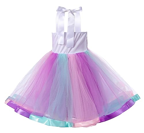 Tutu Dreams Mermaid Unicorn Costume for Girls LED Princess Dresses Halloween Birthday Party