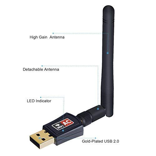 SeeKool Adattatore USB WiFi Dongle AC600mbps Dual