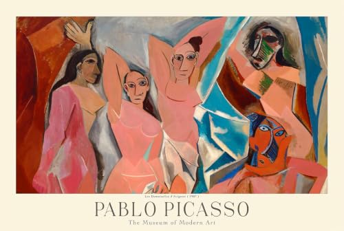 Affiche Pablo Picasso peinture abstraite toile décoration murale 58x90