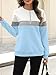 TICTICMISS Womens Sweatshirts Half Zip Fleece Pullover Tops Color Block Quarter Zipper Hoodies Fall Winter Clothes