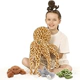 Karister 5 Piece Giant Octopus Plush Set, 23.6 Inch Mom Octopus Stuffed Animal with 4 Mini Ocean Animal Plush Toys, Soft Sea Creature Plush with Zippered Head Pouch, Ocean Gift for Kids