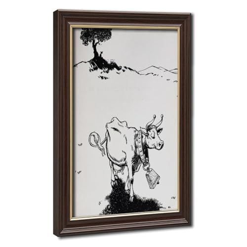 Toile vintage vache rustique Munro Leaf pour une ambiance de campagne chaleureuse