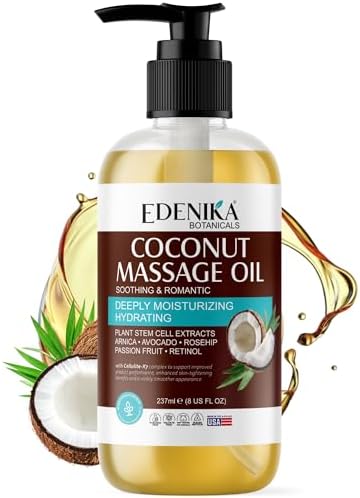 Tropical Coconut Massage Oil for Massage Therapy, Soothing Massag...