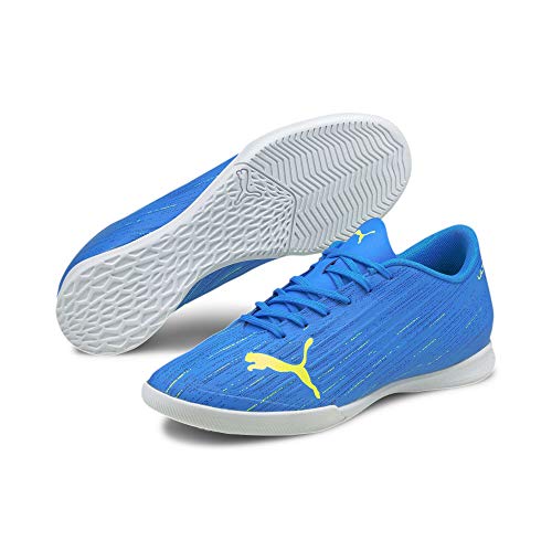 PUMA PUMA Men's Football Futsal Shoe, Nrgy Blue Yellow Alert, 8.5
