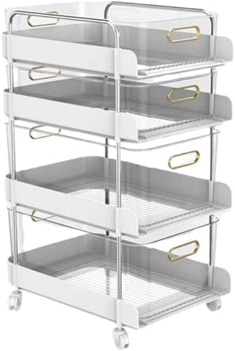 GOTRAFY ���ϕi���[���S�� �����o���t�� �������[ �y�� �ȃX�y�[�X �g�ݗ��ĊȒP ���� ���@�\ �L���X�^�[�t�� �g���[���[ �L�b�`�����S�� (�A�C�{���[�z���C�g�i�v�[���[4�w�j)