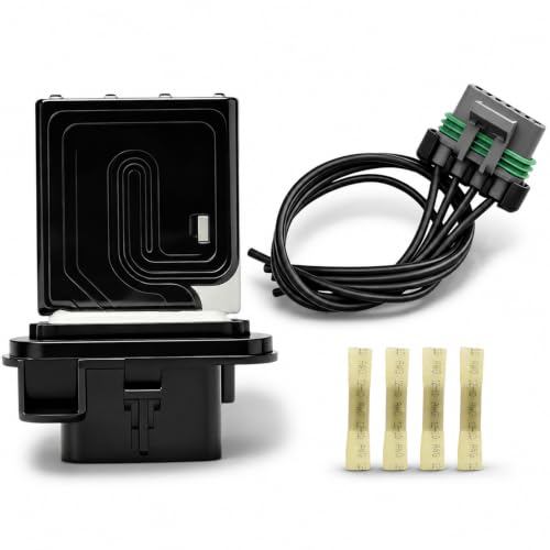 Image of Blower Motor Resistor and Harness Kit Compatible with 2005-2020 Toyota Tacoma with Manual AC Control, HVAC Fan Speed Resistor Replace# 973-582 87138-04052 8713804052