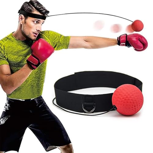 Image of ESCUCHA Boxing Reflex Ball -Improve Reaction Speed and Hand Eye Coordination Training Boxing Equipment for Training at Home, Punching Ball