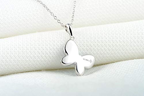 Collar de mariposa de plata 925 e hipoalergénico contra alergias 2