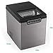 Vremi Black Portable Ice Cube Maker - Produces 26 Pounds of Ice Cubes a Day - Display Panel Indicator with Removable Ice Basket and Scoop - Modern Countertop Ice Machine That Makes Ice Every 8 Minutes