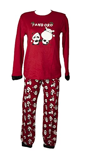 Pyjama femme hiver coton interlock manches longues chaud