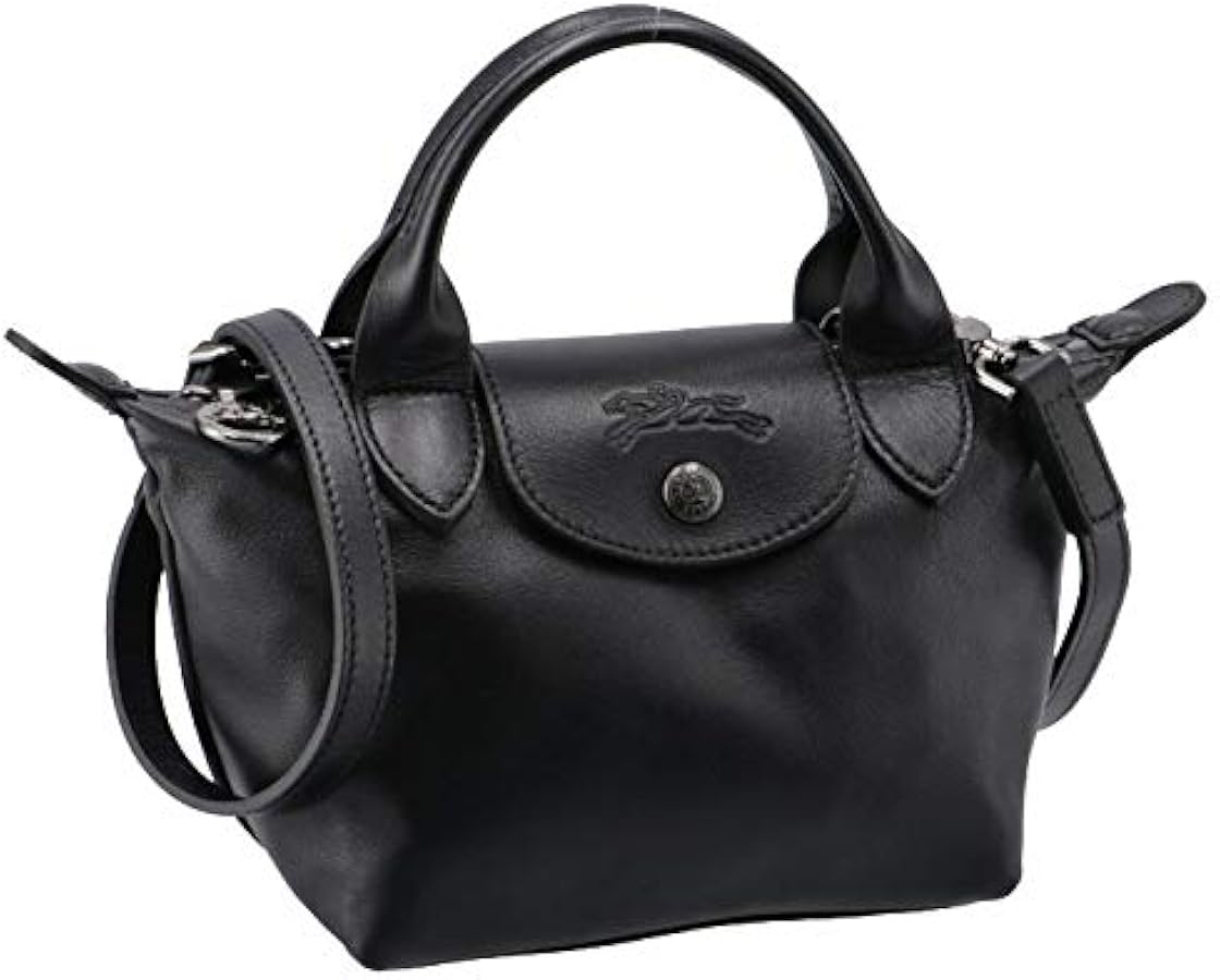 ちあき ル・プリアージュキュイールショルダー 折り畳めるレザーバッグ！LONGCHAMP（ロンシャン）のル プリアージュ