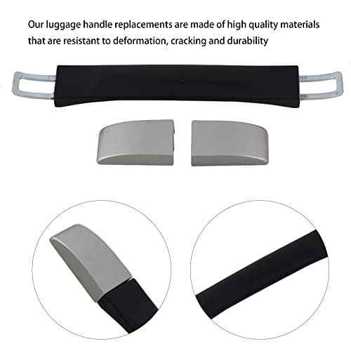 Image of Luggage Handle Replacement Part Suitcase Pull Handle 15.5 cm Black Plastic