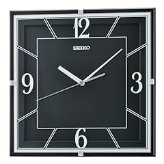 SEIKO Lanvin Non Ticking Wall Clock, Black, 11 Inch SEIKO Lanvin Non Ticking Wall Clock, Black, 11 Inch product image