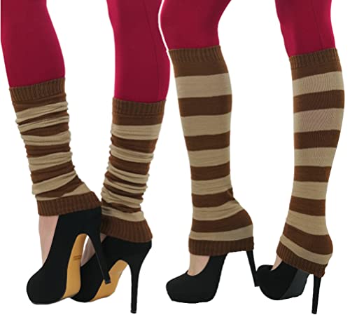 Image of ToBeInStyle Women's Long Over The Knee Leg Warmers Bright Thigh High