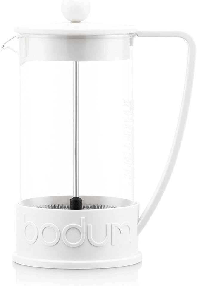 Bodum CD white Cafetière Brazil French Press 8 cup-1l, 8 Cups