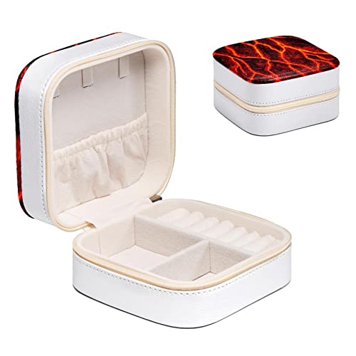 Boîte à bijoux rangement colliers emmêlés magma lava