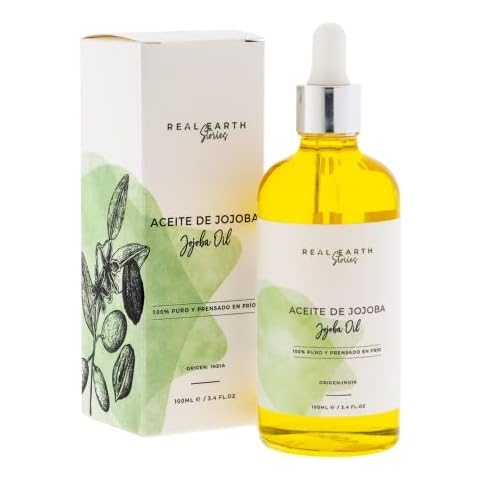Aceite de Jojoba 100% Puro para Tratamiento Antiarrugas y Antiacné Cover