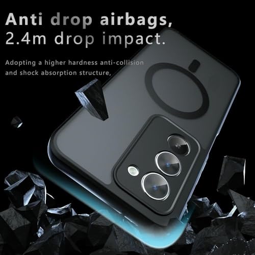Image of Back Cover for Vivo Y29 5G, Matte PC Back + TPU Bumper Shockproof Mobile Case Cover (Vivo Y29 5g)