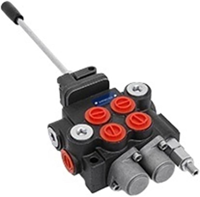 1pcs 2/3 Spool 11GPM 3600PSI Directional Hydraulic Control Valve Double Acting Suitable Use for Pump Hydraulic Cylinder Motor(2 Spool 1 Controller)