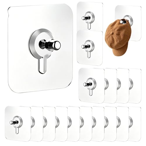 Genérico Lot de 20 crochets muraux résistants sans perçage pour cuisine, carrelage, verre, brique, béton extérieur, salle de bain, art photo