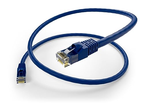 Cable Ethernet Cat 6 UTP de 10 pies azul, pack x10 miniatura 2