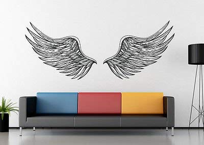 V-Studios Ik1176 Wall Decal Sticker Angel Wings Bedroom Children #TOP19