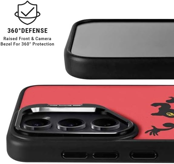 Skinit Kickstand Phone Case Compatible with Galaxy S25 - Officially Licensed Disney The Incredibles Family Sillhouette Design