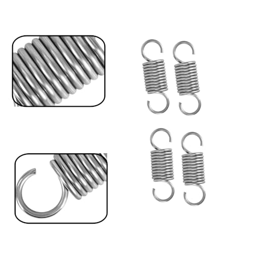 15 Stück Zugfedern, 1,2 x 8 x 30 mm Zugfeder Doppelhaken aus Edelstahl Drahtdurchmesser, Feder mit doppeltem Haken in S-Form