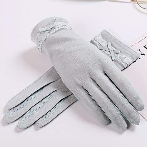 Preisvergleich Produktbild Loe Sommer Cotton Lichtschutzhandschuhe der Frauen UV-beständig dünne elastische Handschuhe, Sonnenschutzhandschuh for Frauen, Handschuh Fäustling, Effizienz Hohe Schweißabsorption, Multi-Color option