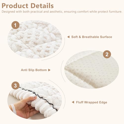 DREAMINGO Non Slip Fuzzy Couch Cover for Dogs, Washable Pet Sofa Protector - image 3