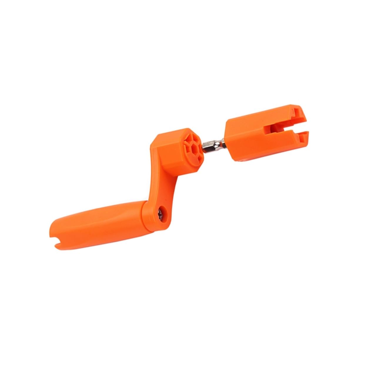 ifundom 3pezzi Avvolgicorde Multifunzionale Per Chitarra Basso Banjo e Ukulele Strumento Portatile Con Pin Puller e Adattatore Esagonale Per Manutenzione Facile Delle Corde Arancione